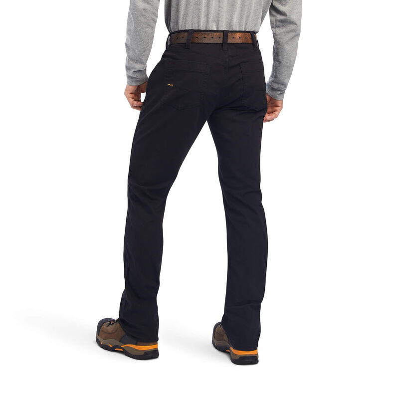 Ariat Men's Rebar M4 Durastretch Made Tough Stackable Straight Leg Pants - Black