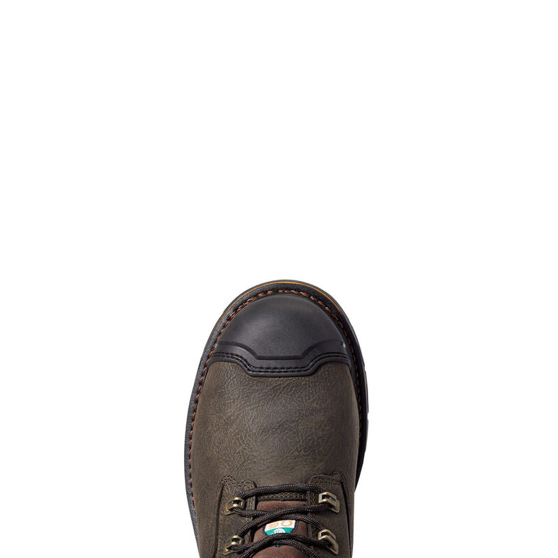 Ariat Men's Stump Jumper 8" CSA Glacier Grip Waterproof 600g Composite Toe Work Boot - Iron Coffee - Irvine Tack & Western Wear