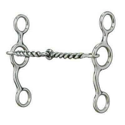 Weaver 5" Jr Cowhorse Twisted Wire Snaffle Bit