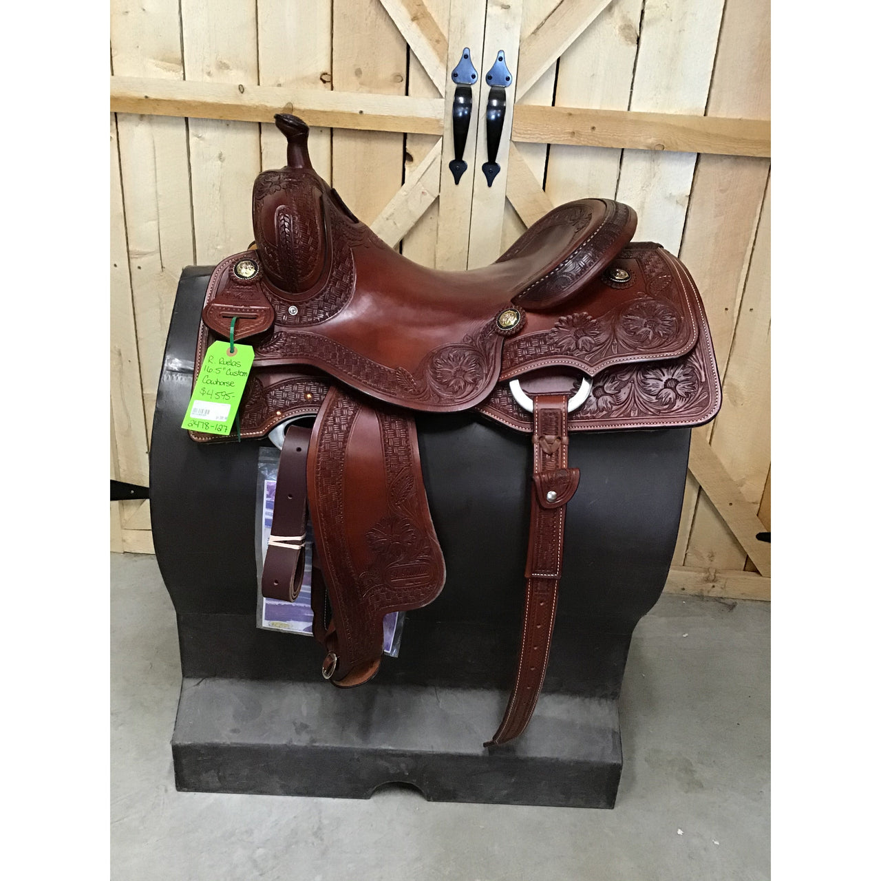 R. Ruelas 16.5" Custom Cowhorse Saddle