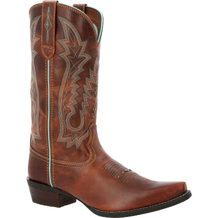 Durango Women's Brown 12" Western Boot Toasted Pecan