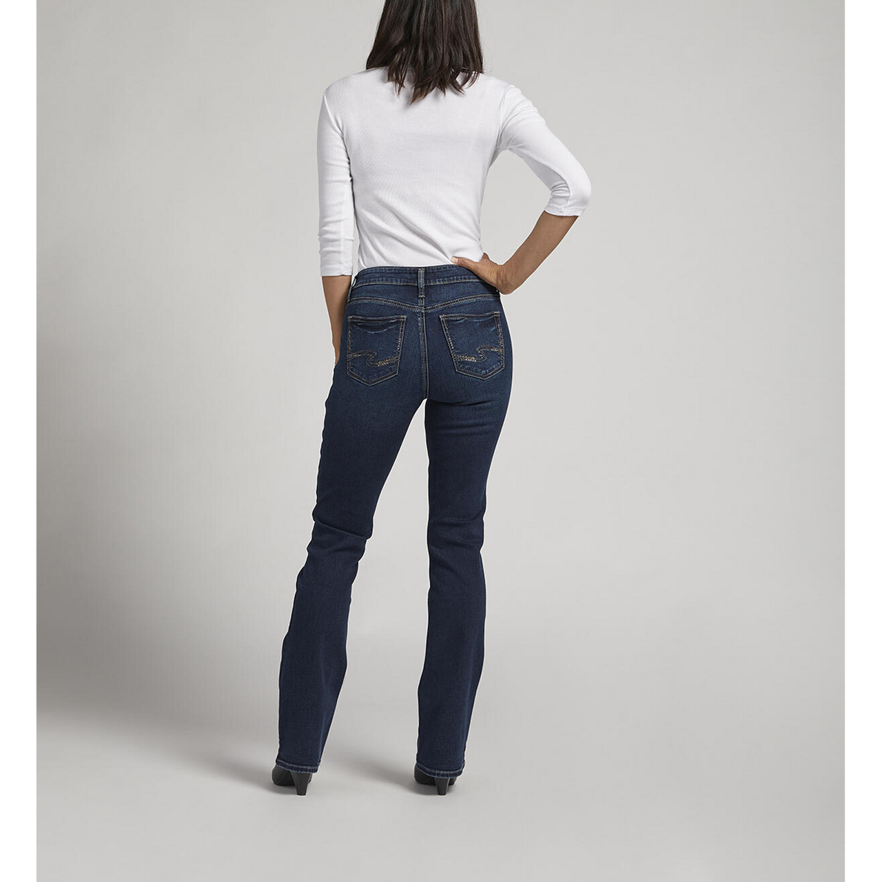 Silver Women's Elyse Mid Rise Slim Bootcut Jeans