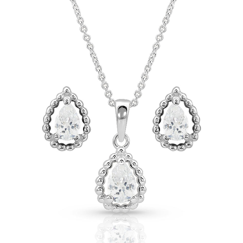 Montana Silversmiths Jewelry Arctic Rain Teardrop