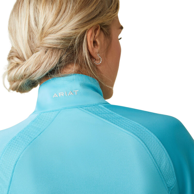 Ariat Womens Sunstopper 2.0 1/4 Zip Baselayer - Maui Blue