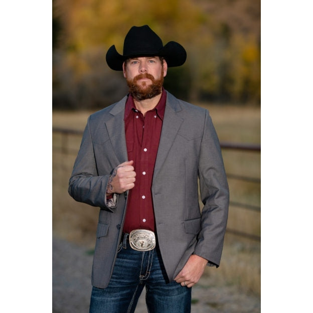 Wyoming Traders Polyester Sport Jacket-Charcoal