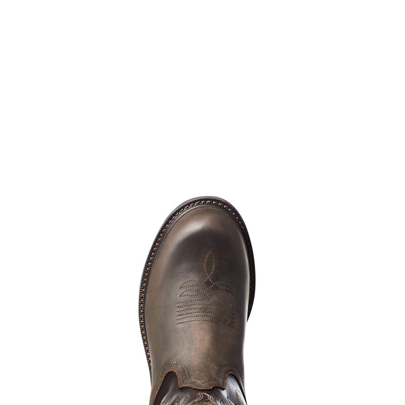 Ariat Men's Groundwork Waterproof Work Boots - Dark Brown