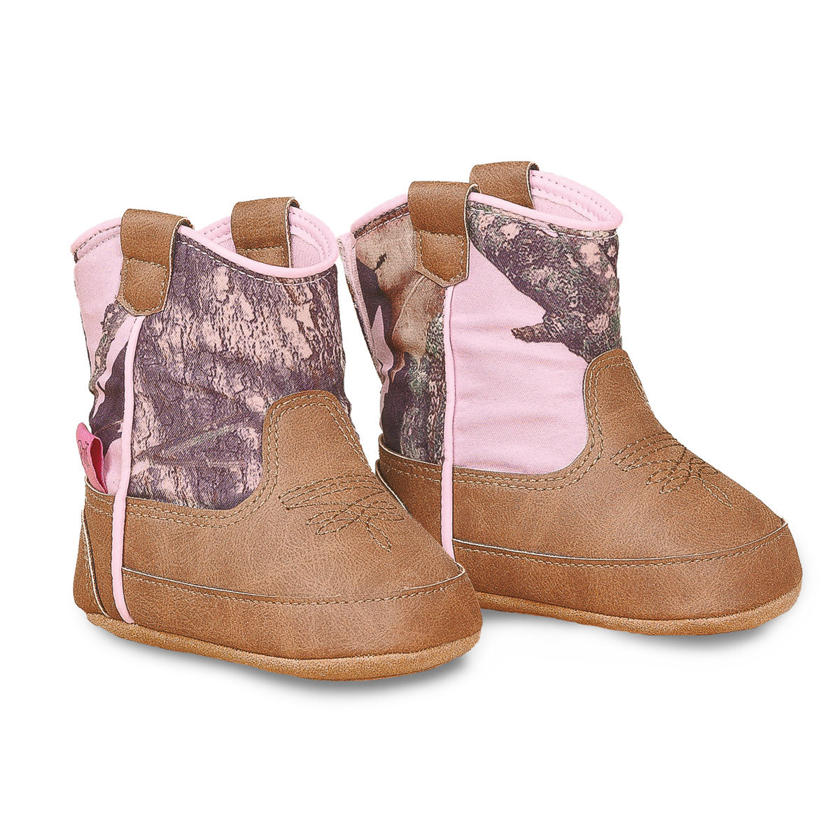 Blazin Roxx Jobie Baby Bucker Boots - Brown with Pink Camo