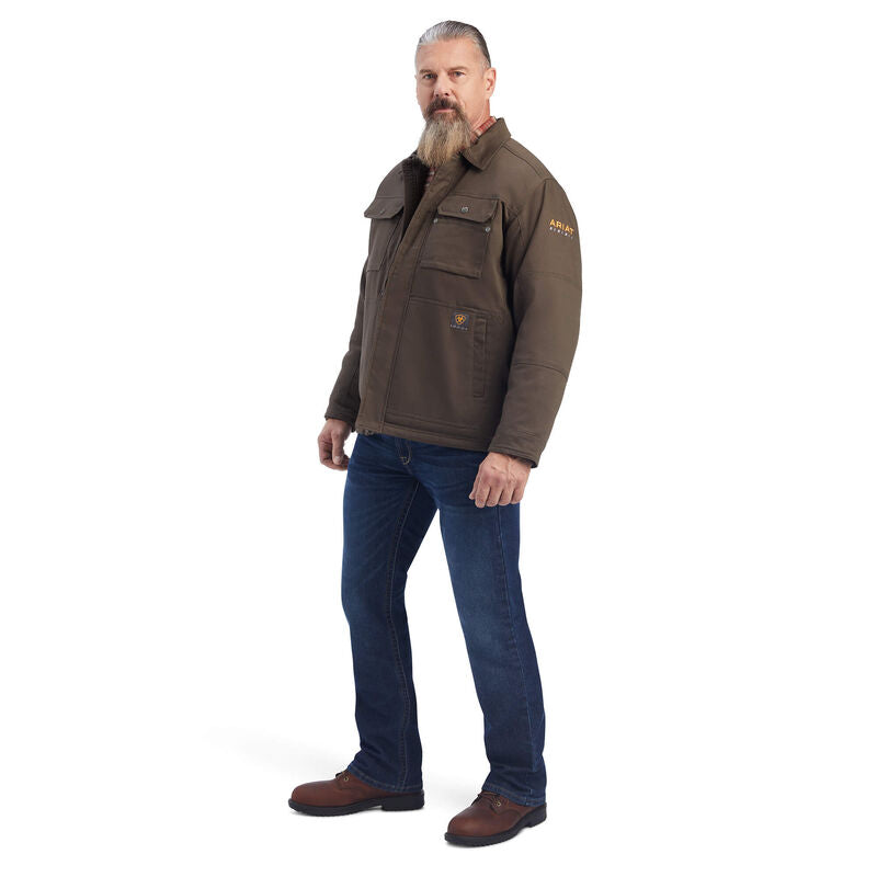 **Ariat Mens Rebar Duracanvas Sherpa Lined Coat