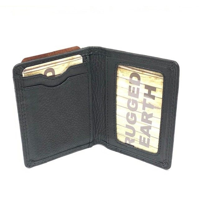 Rugged Earth Leather Card Holder Wallet