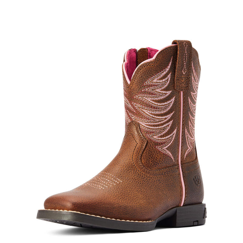 **Ariat Youth Firecatcher Western Boots - Rowdy Brown
