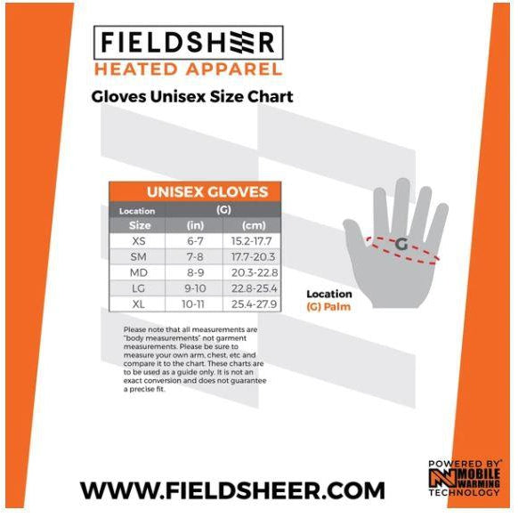 Fieldsheer Unisex Heated Glove Liners - Black