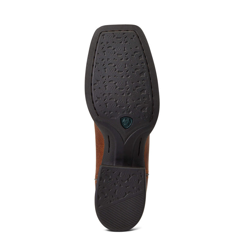 **Ariat Womens Round UP West Stretchfit Western Boots - Sassy Brown *FINAL SALE* - Irvine Tack & Western Wear