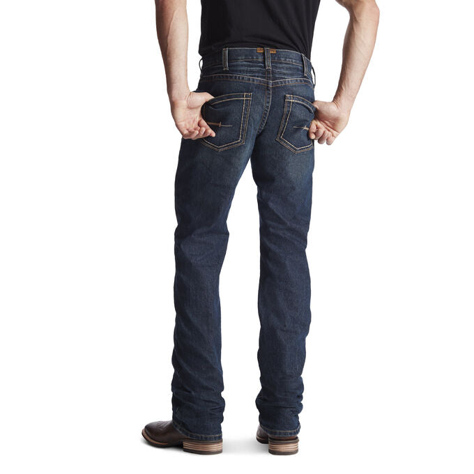 Ariat Rebar M5 Durastretch Edge STK Straight Jean Mens Low Rise - Ironside