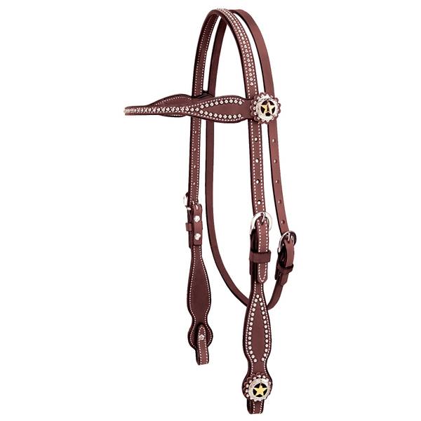 Weaver Leather Texas Star Browband Headstall  5/8"