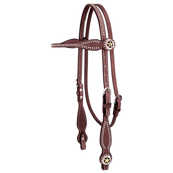 Weaver Leather Texas Star Browband Headstall 5/8"