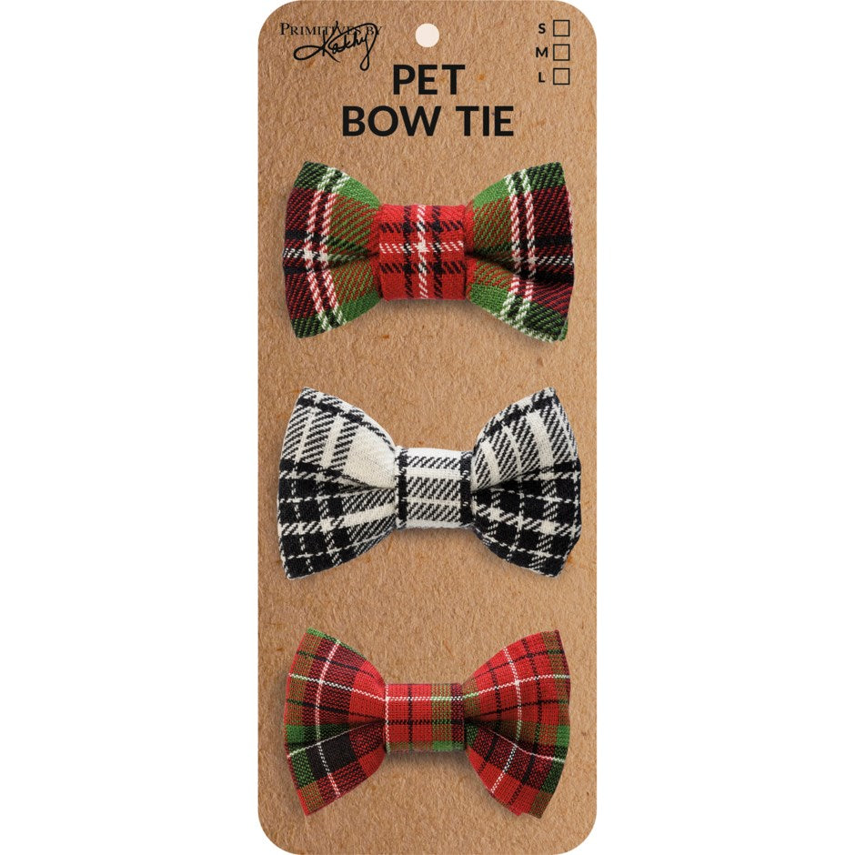 Pet Bow Tie Set  SM   Xmas