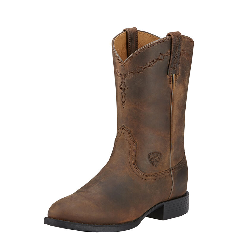 Ariat Women's Heritage Roper Western Boot - Distressed Brown