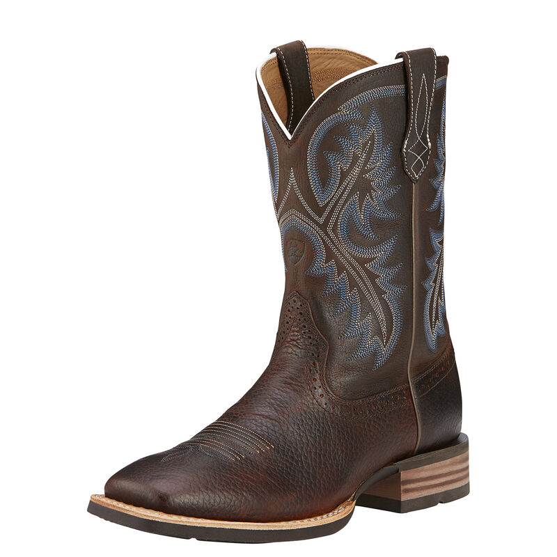Ariat Men's Quickdraw Cowboy Boots - Brown Oiled Rowdy