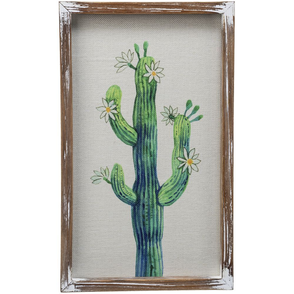Tough 1 Cactus w/Flowers Canvas