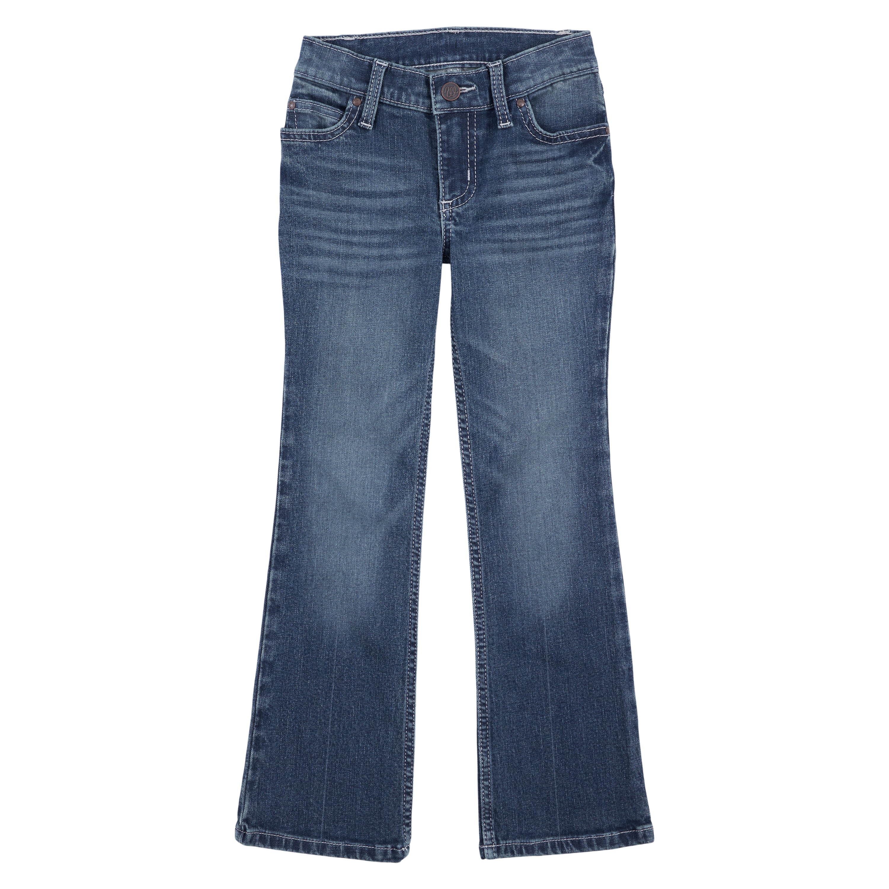 Wrangler Girls Premium Patch Boot Cut Jeans