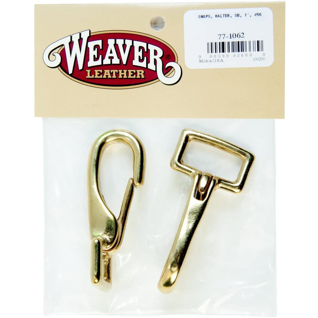 Weaver Leather Bagged 56 Snaps Solid Brass 1"
