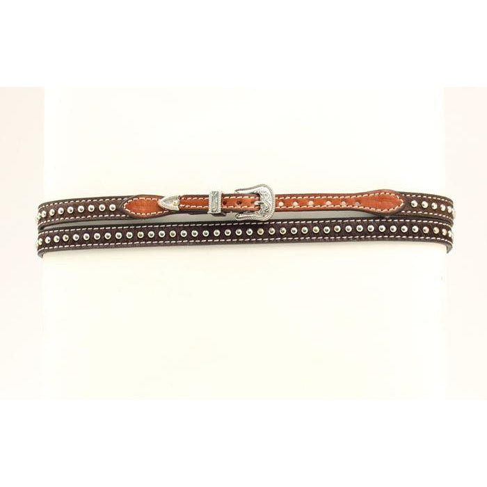 M&F Calf Hair Hat Band - Brown