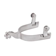 Weaver Leather Men's Stainless Steel Spurs with Replaceable Rowel