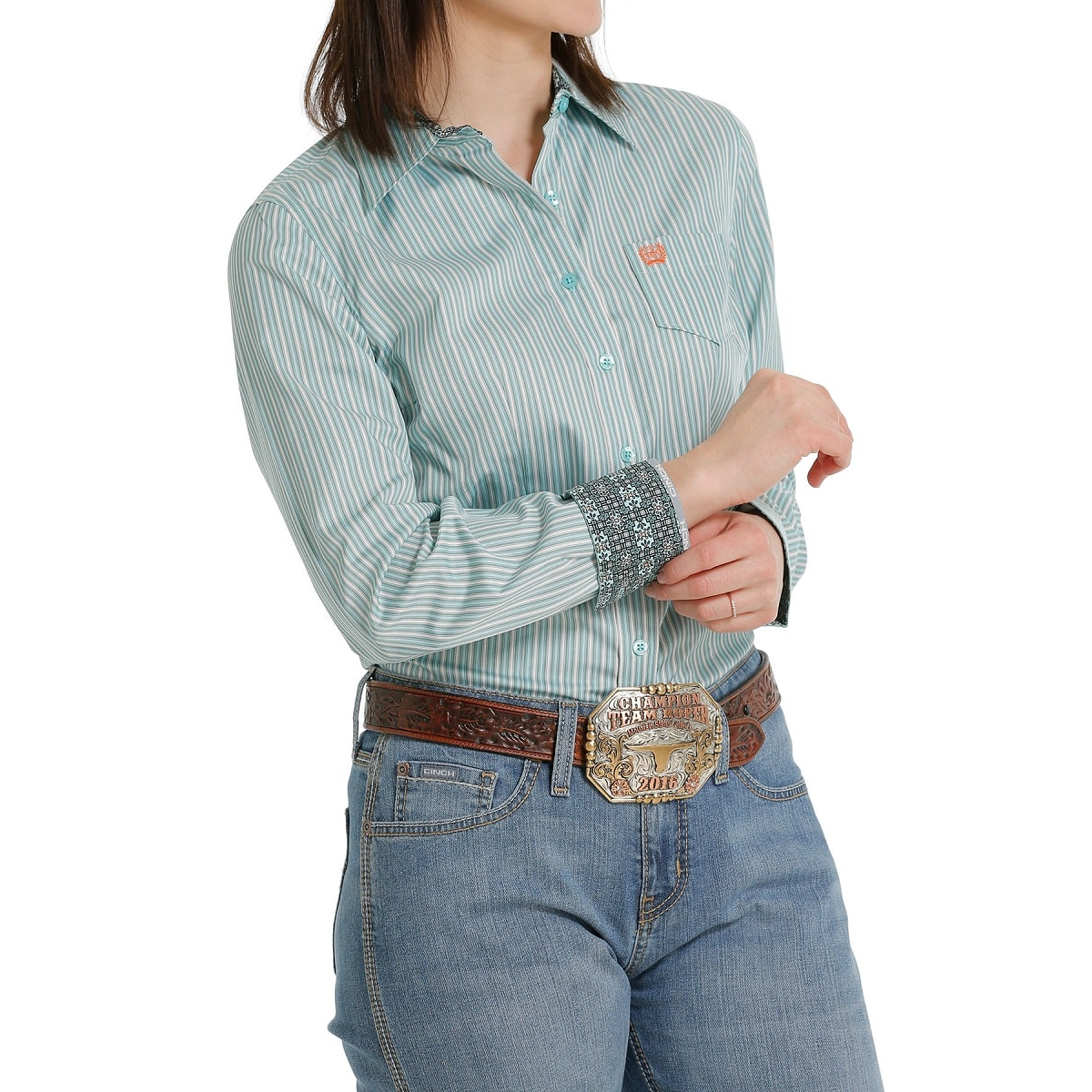 Cinch button 2025 down shirts