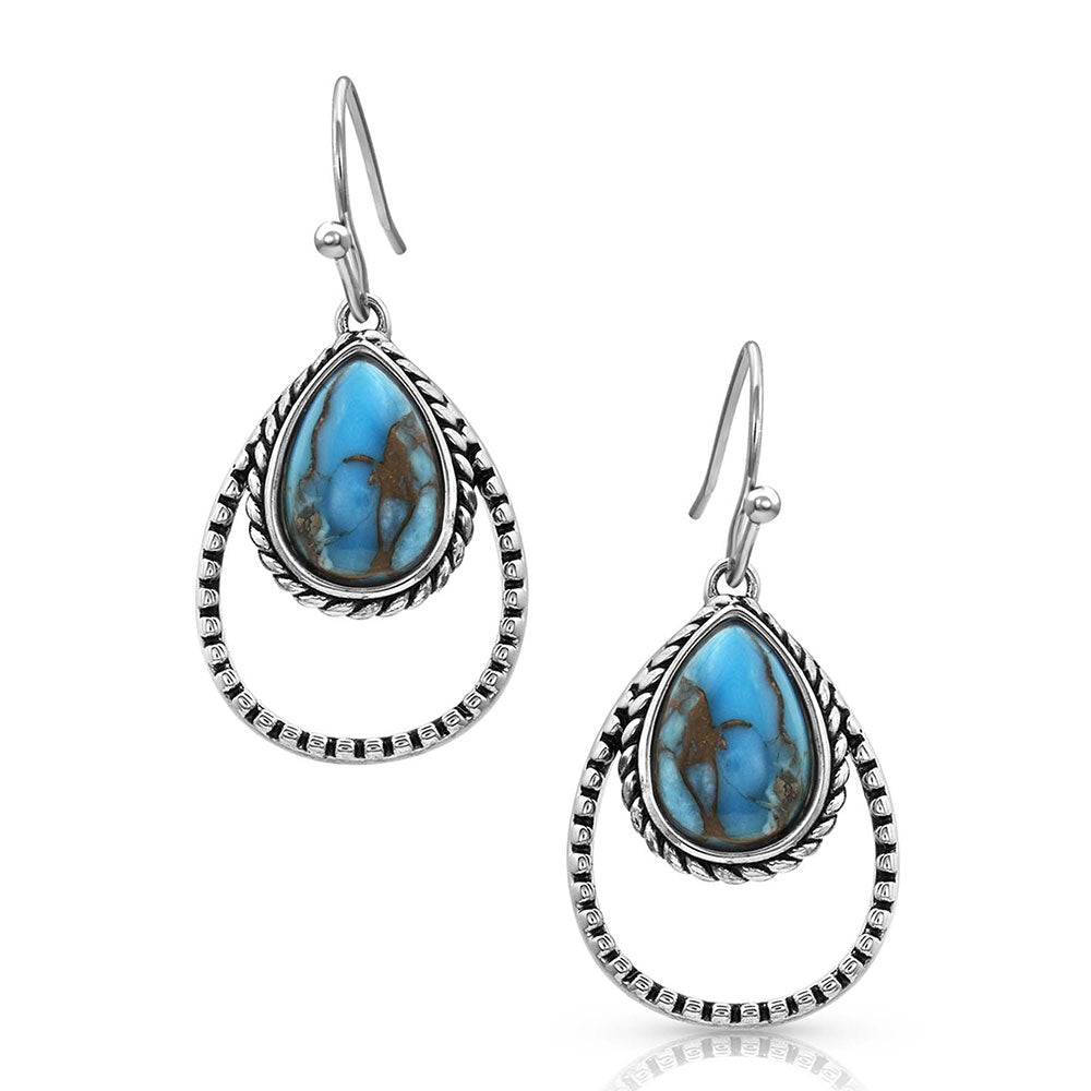 Montana Silversmith Copper TQ Rope Teardrop Earrings