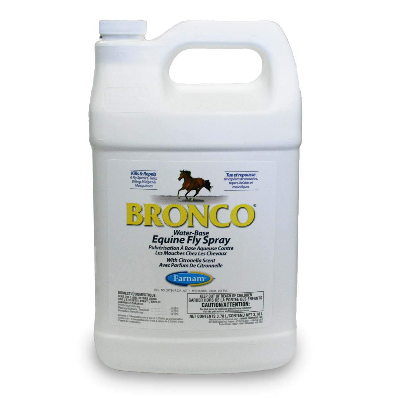 Farnam Bronco Water Base Equine Fly Spray - 3.78L