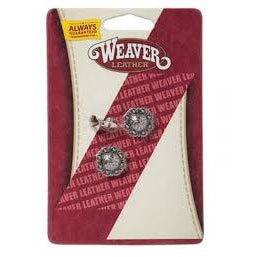 Weaver Leather 3/4 Antique Silver Berry Concho