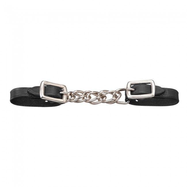 Mini Curb Strap Flat Chain/Leather
