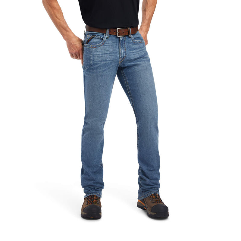 **Ariat Men's Rebar M4 Low Rise Durastretch Edge Boot Cut Jean - Ventura