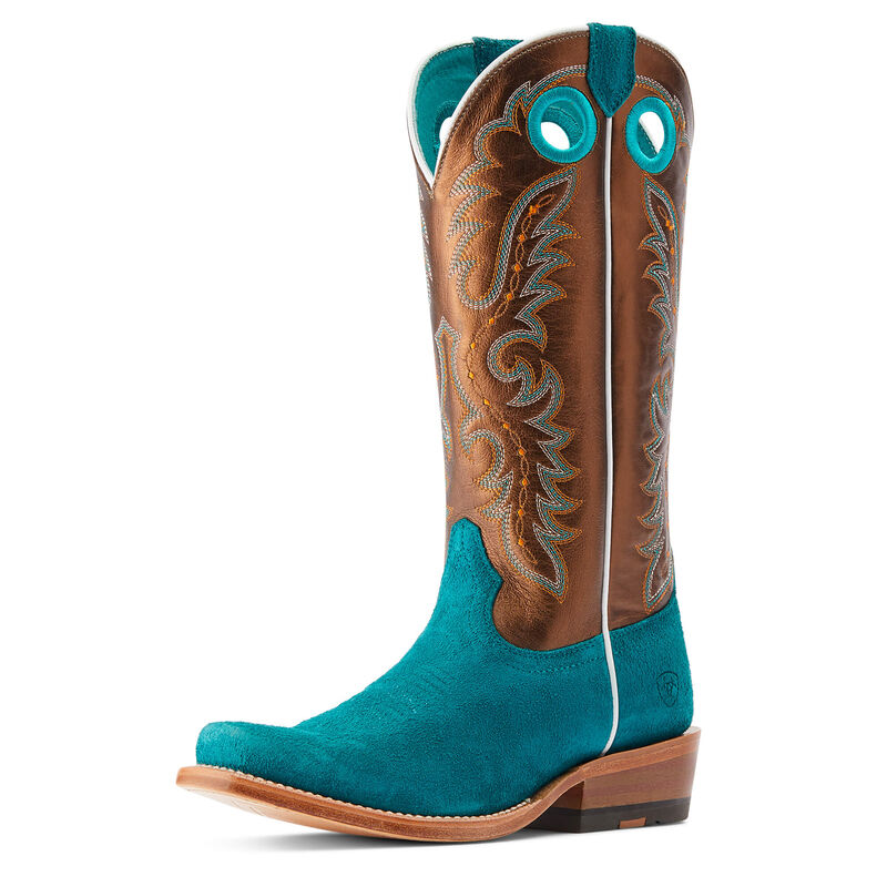 Ariat Womens Futurity Boon Western Boots Ancient Turquoise Roughout