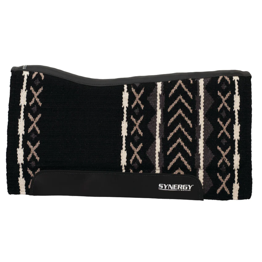 Weaver Synergy Contoured Performance Saddle Pad w/Merino Fleece - 33x38