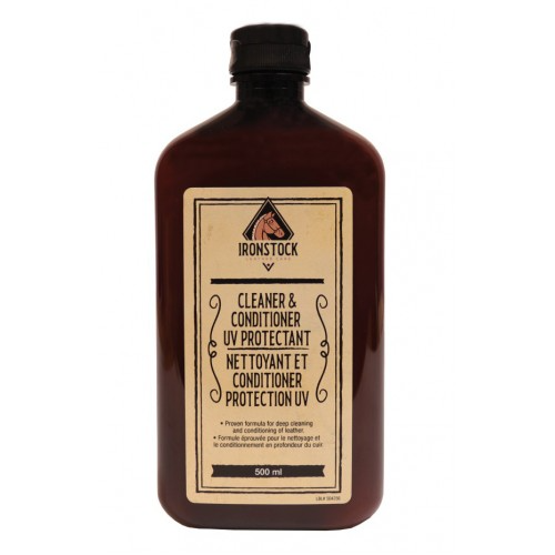 IronStock Leather Cleaner & Conditioner w/UV Protectant - 500ml