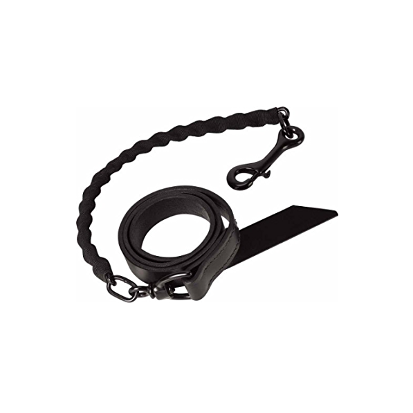 Weaver Brahma Webb® Covered Chain Cattle Lead - Black