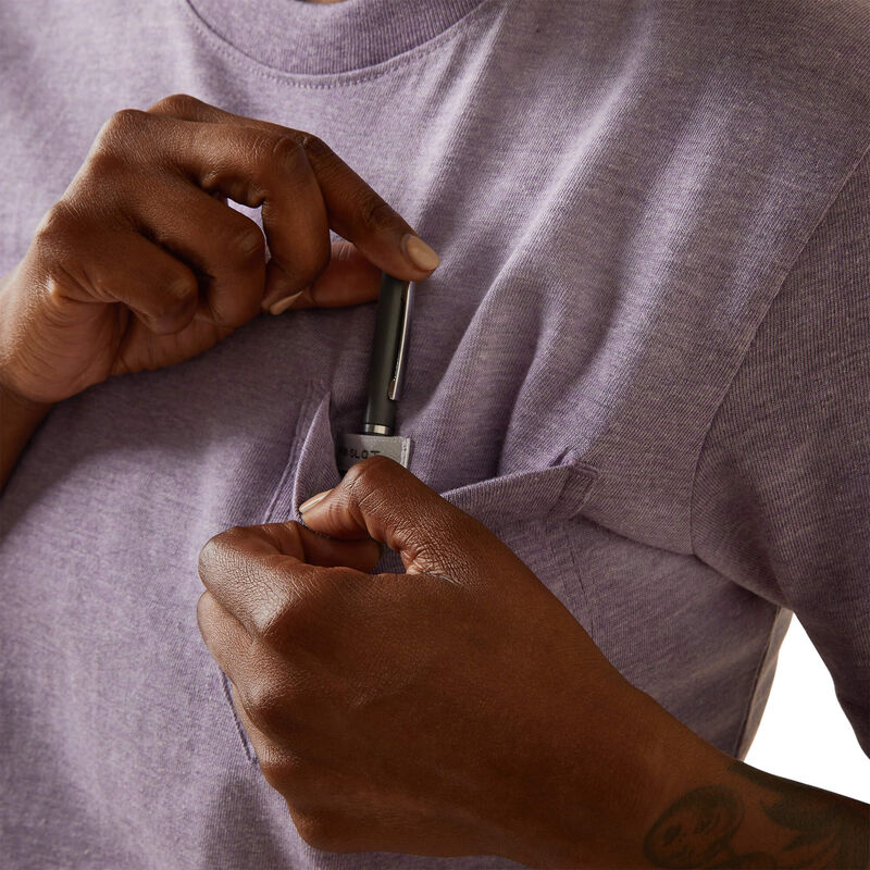 Ariat Womens Rebar Cotton Strong T-Shirt - Lavender Heather