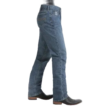 Cinch Men's Silver Label Slim Straight Jean - Medium Stonewash - Irvine Tack & Western Wear