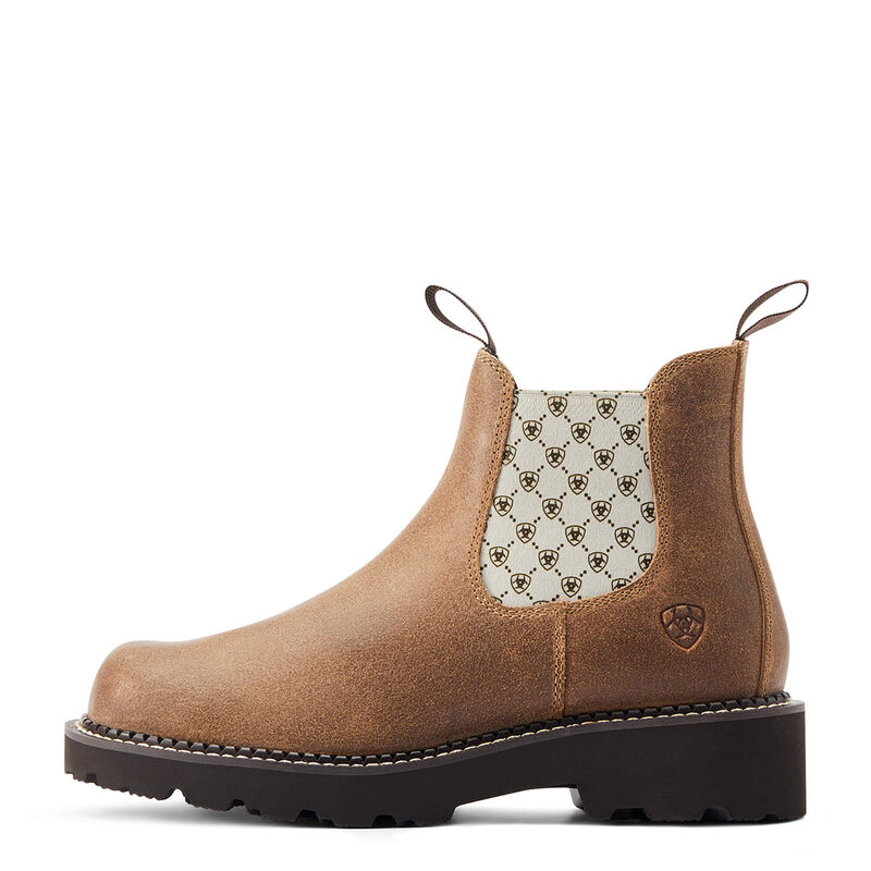 **Ariat Women's Fatbaby Twin Gore Western Boots - Antique Mocha Suede - FINAL SALE
