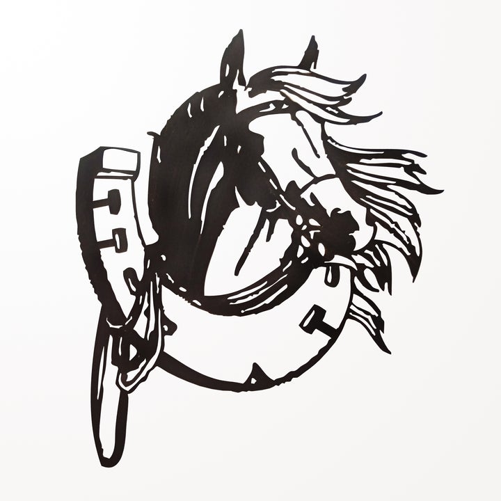 Lucky Horseshoe Metal Wal Art