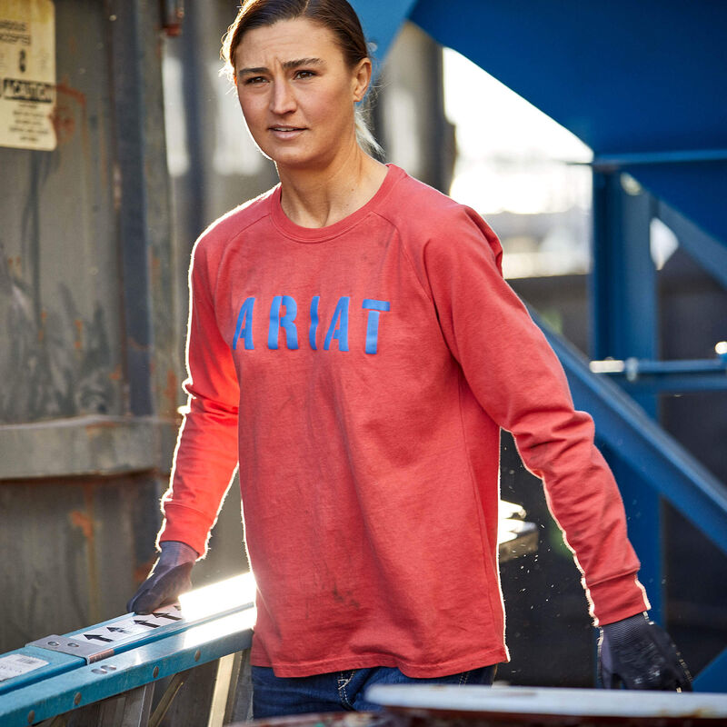 Ariat Womens Rebar Cotton Strong Block T-Shirt