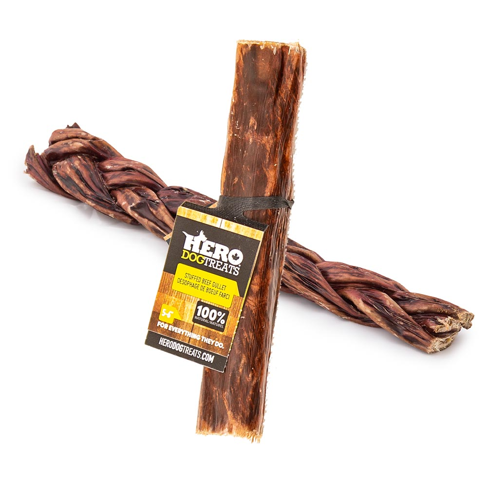 Hero Dog Treats Beef Gullet - Stuffed
