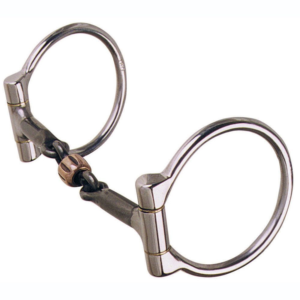 Reinsman Golden Glide Trail D Ring 3 Piece Copper Roller Snaffle Bit - Irvine Tack & Western Wear