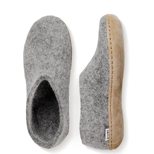 Glerups Leather Sole Shoes - Grey