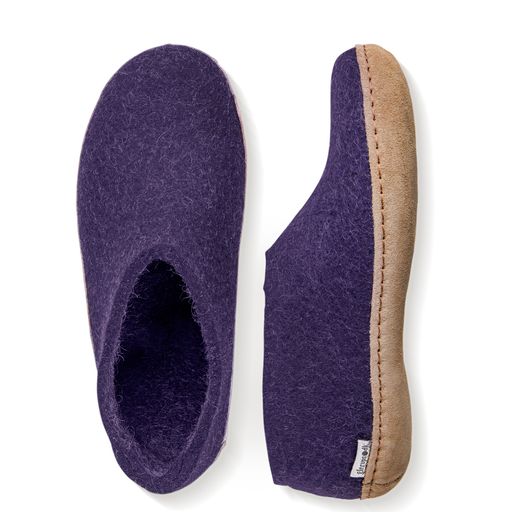 Glerups Leather Sole Shoes - Purple