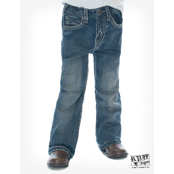 B.Tuff Boy's Hooah Jeans - Medium Blue Wash