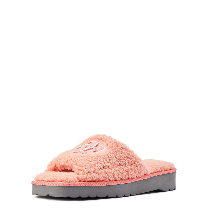 Ariat Womens Cozy Chic Square Toe Slippers - Pink