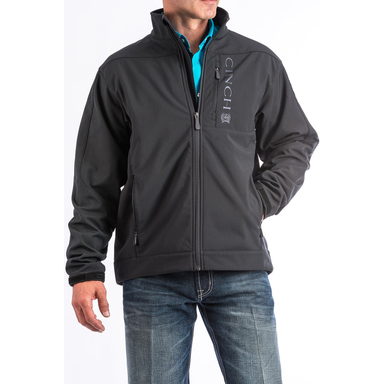 Cinch Men's Softshell Bonded Jacket - Black