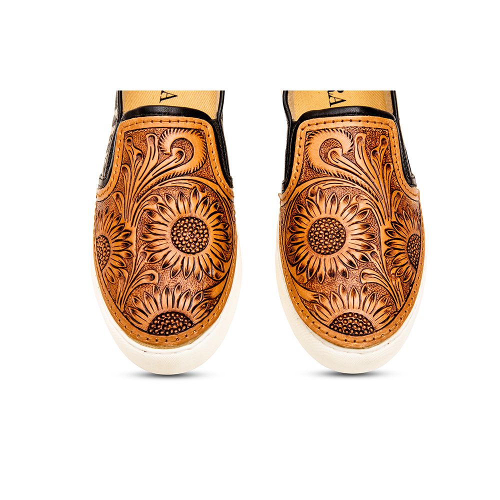 Myra Shober Western Hand Tooled Sneakers
